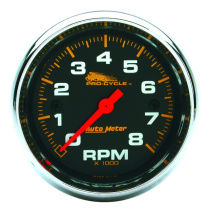 Varvräknare 66.7mm 8000 RPM 2 & 4 Cylindrar Svart PRO-CYCLE